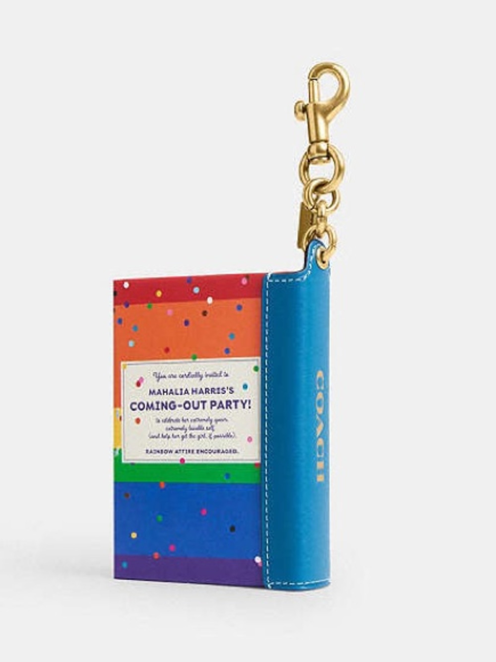COACH NWT/NIP! Friday I'm
In Love By Camryn Garrett Book Bag Charm - Picture 3 of 7